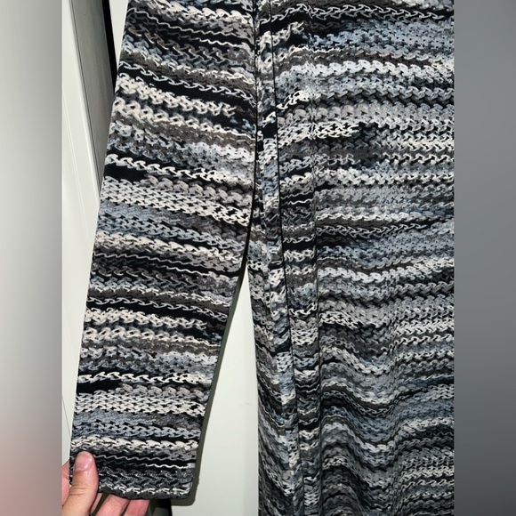 Women With Control grey stripe chain printed long sleeve jersey tunic Medium - Picture 3 of 8